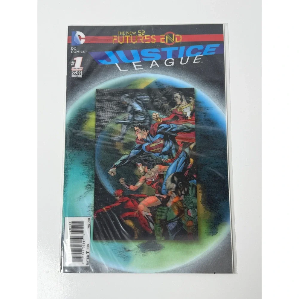 DC The New 52 Futures End Justice League 1 3D Lenticular Motion Cover 2014